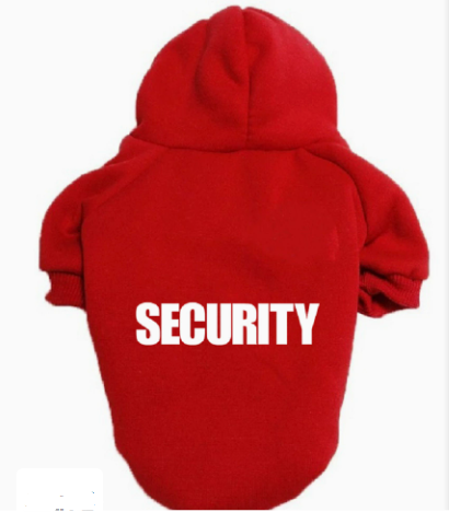 Fleece hooded dog sweater